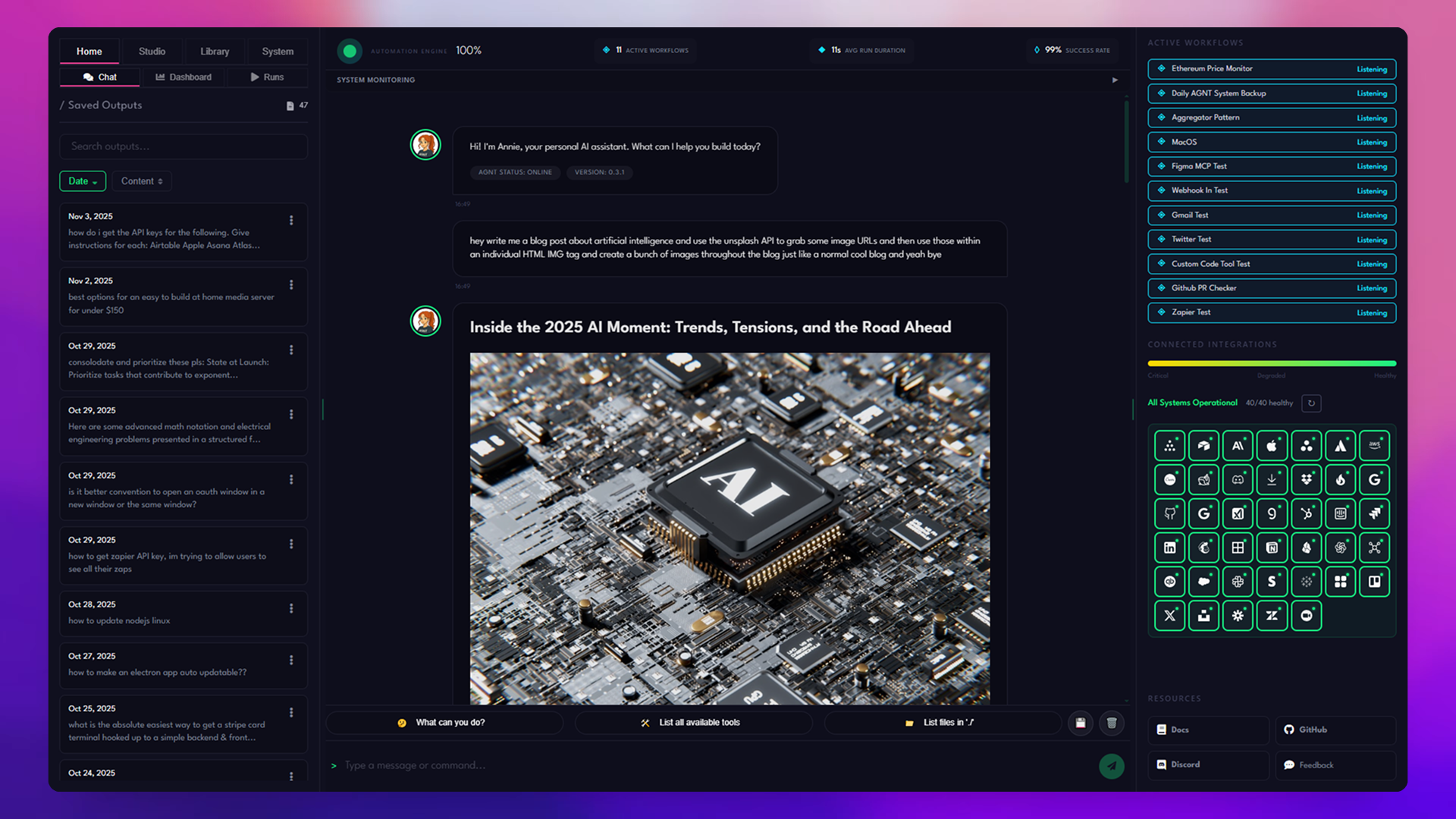 Chat UI Markdown View